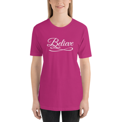 Christian Women Short-Sleeve Unisex T-Shirt- Believe wht a