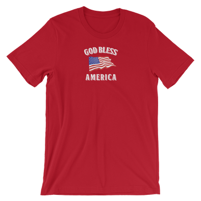 Christian Men/Women Short-Sleeve T-Shirt God Bless America