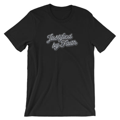 Christian Men/Women Short-Sleeve Unisex T-Shirt Justified wht a