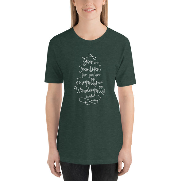 Christian Women Short-Sleeve Unisex T-Shirt-Beautiful wht