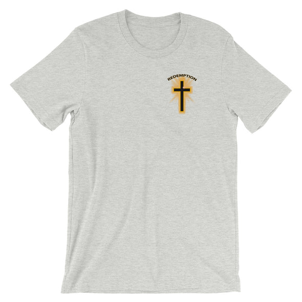 Christian Men/Women unisex t-shirt - Redemption pocket