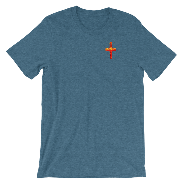 Christian Men/Women Short-Sleeve T-Shirt Burning Cross