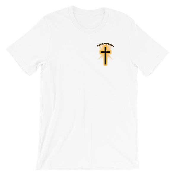 Christian Men/Women unisex t-shirt - Redemption pocket