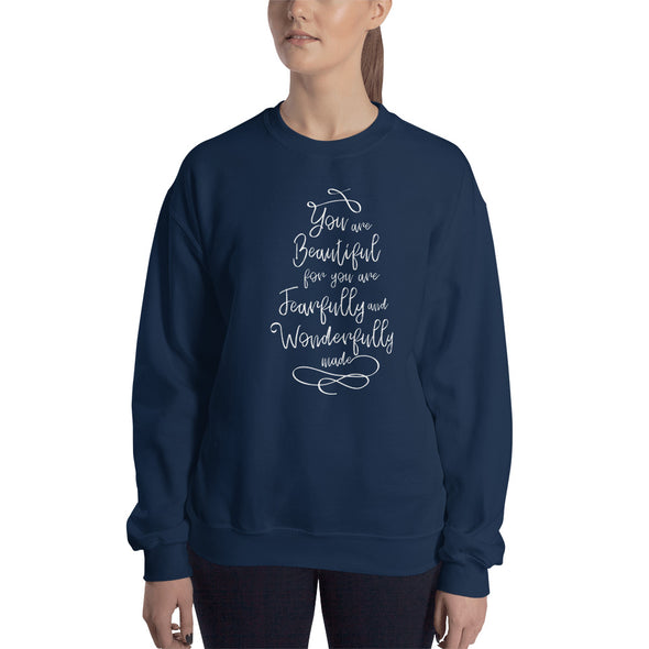 Christian Men/Women Sweatshirt-Beautiful wht