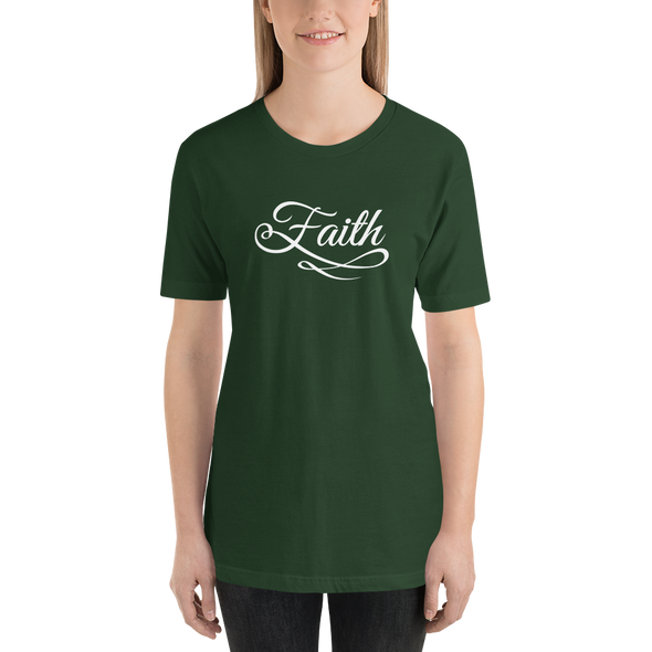 Christian Women Short-Sleeve Unisex T-Shirt Faith wht a