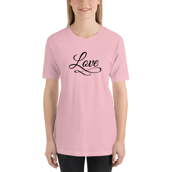 Christian Women Short-Sleeve Unisex T-Shirt-Love blk a