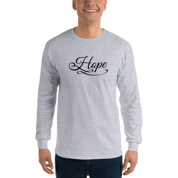 Christian Men/Women Unisex Long Sleeve T-Shirt-Hope blk