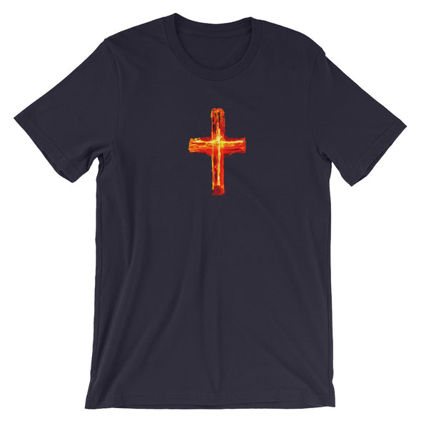 Christian Men/Women unisex t-shirt- burning cross a