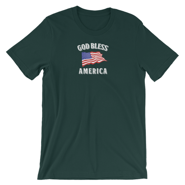 Christian Men/Women Short-Sleeve T-Shirt God Bless America