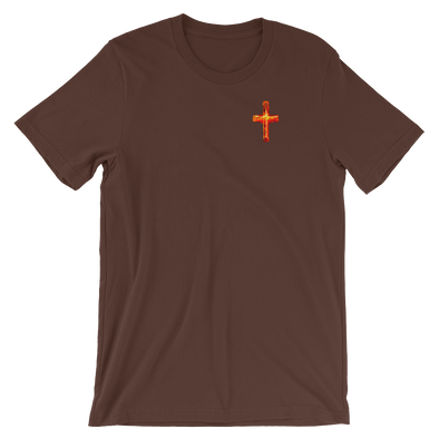 Christian Men/Women Short-Sleeve T-Shirt Burning Cross