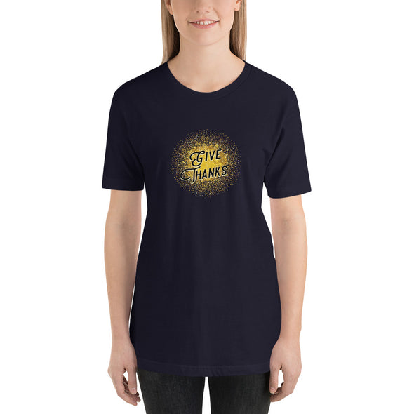 Christian Women Short-Sleeve Unisex T-Shirt-Give Thanks
