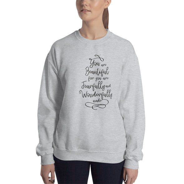 Women /Christian Men Sweatshirt-Beautiful blk