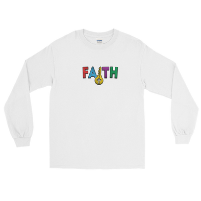 Christian Men/Women Long Sleeve T-Shirt Key to Faith