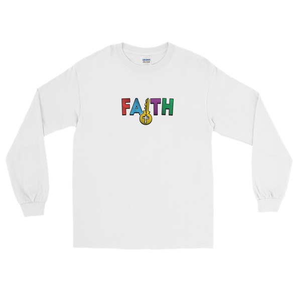 Christian Men/Women Long Sleeve T-Shirt Key to Faith