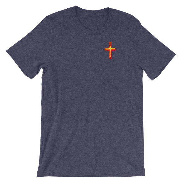 Christian Men/Women Short-Sleeve T-Shirt Burning Cross