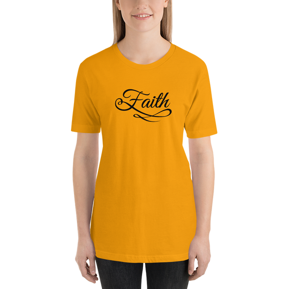 Christian Women Short-Sleeve Unisex T-Shirt-Faith blk