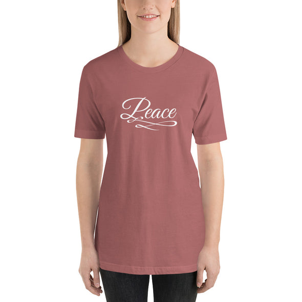 Christian Women Short-Sleeve Unisex T-Shirt-Peace wht