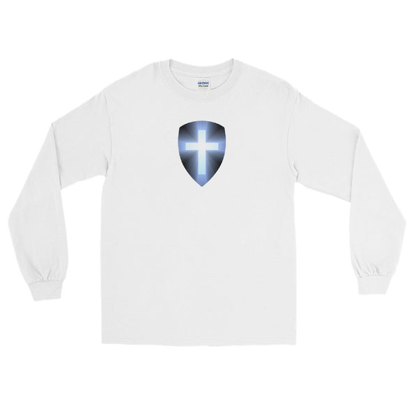 Christian Men/Women Long Sleeve T-Shirt - Cross Shield