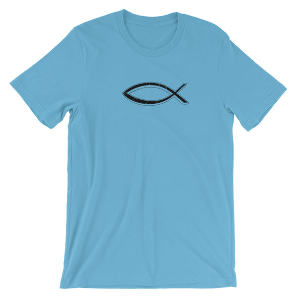 Christian Men/Women unisex T-Shirt - Fish blk