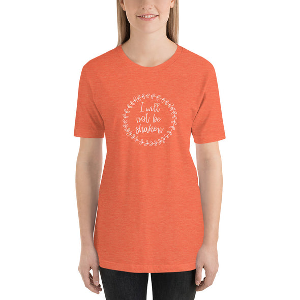 Christian Women Short-Sleeve Unisex T-Shirt- Not shaken wht