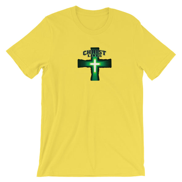 Christian Men/Women Unisex T-Shirt Christ lives green a