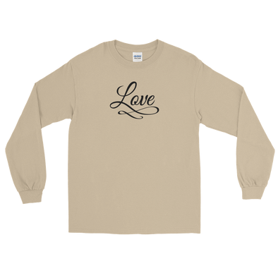 Christian Men/Women Unisex Long Sleeve T-Shirt-Love blk