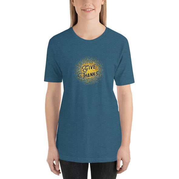 Christian Women Short-Sleeve Unisex T-Shirt-Give Thanks