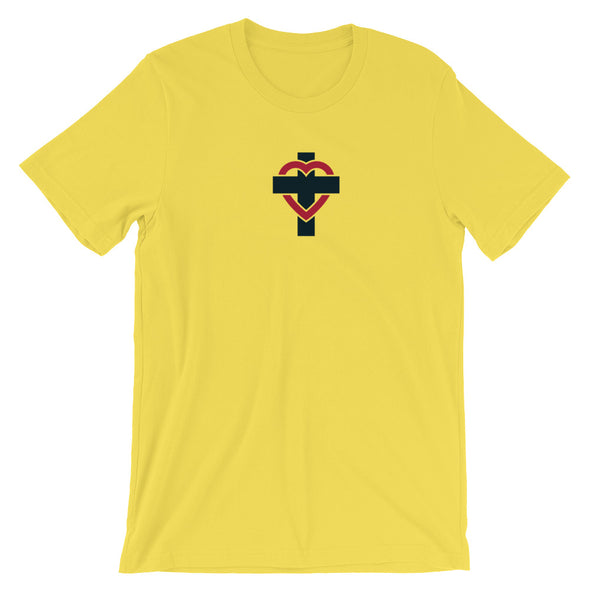 Short-Sleeve Unisex T-Shirt - Heart Cross