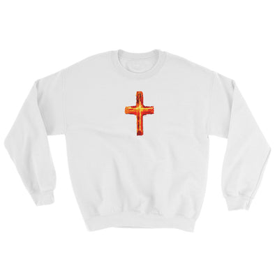 Christian Men/Women Sweatshirt-Burning Cross