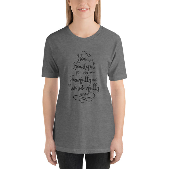 Christian Women Short-Sleeve Unisex T-Shirt-Beautiful blk
