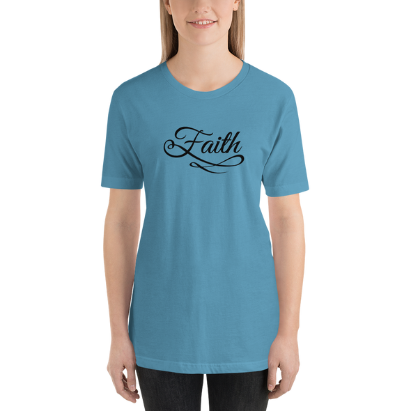 Christian Women Short-Sleeve Unisex T-Shirt-Faith blk