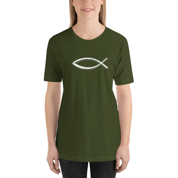 Christian Women Short-Sleeve Unisex T-Shirt-fish