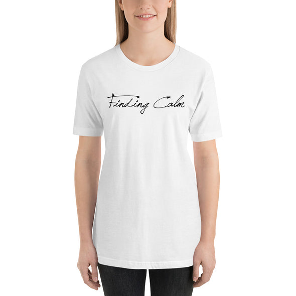Christian Women Short-Sleeve Unisex T-Shirt- Finding Calm blk