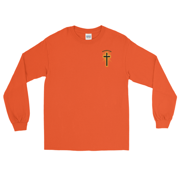 Christian Men/Women Long Sleeve T-Shirt Redemption pocket