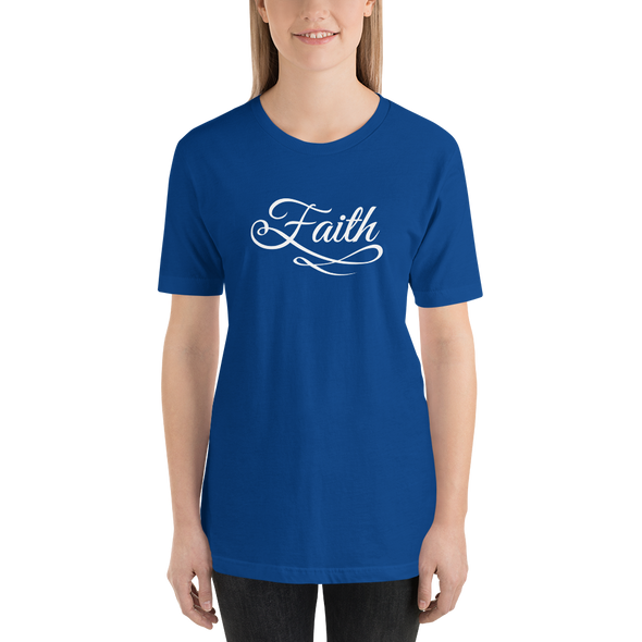 Christian Women Short-Sleeve Unisex T-Shirt Faith wht a