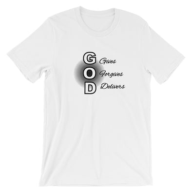 Christian Men/Women Unisex t-shirt God gives blk a