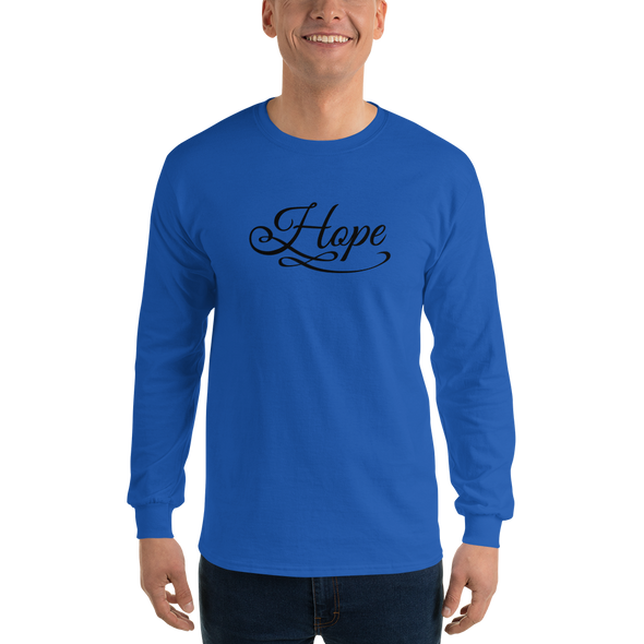 Christian Men/Women Unisex Long Sleeve T-Shirt-Hope blk