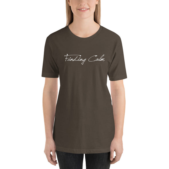 Christian Women Short-Sleeve Unisex T-Shirt-Finding calm wht