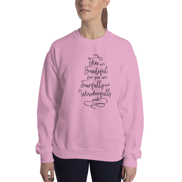 Women /Christian Men Sweatshirt-Beautiful blk