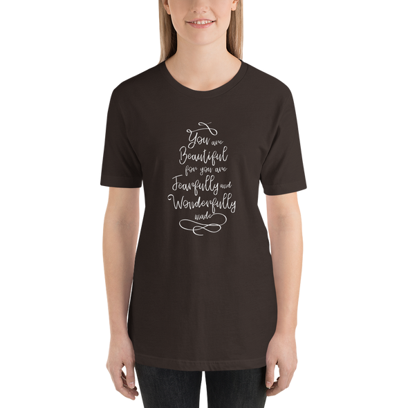 Christian Women Short-Sleeve Unisex T-Shirt-Beautiful wht