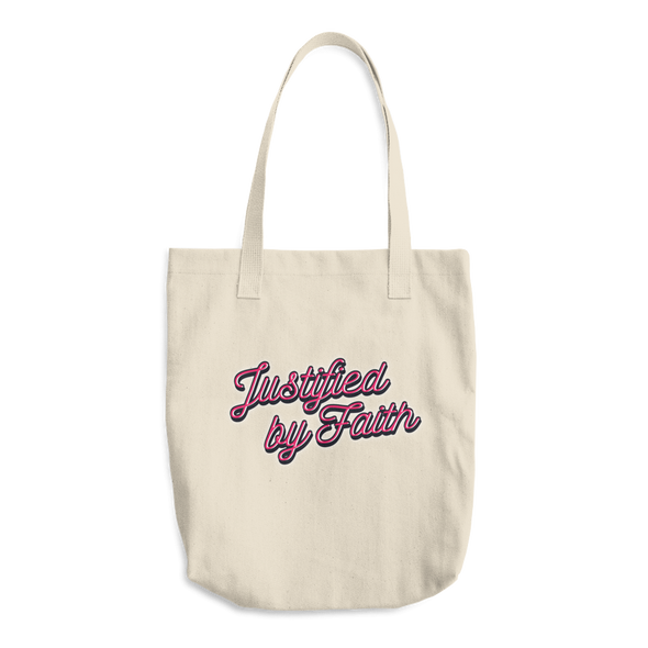 Christian Tote Bag Justified by Faith