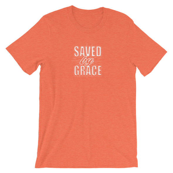 LTC Christian Men/Women Short-Sleeve Unisex T-Shirt - Saved by Grace - a