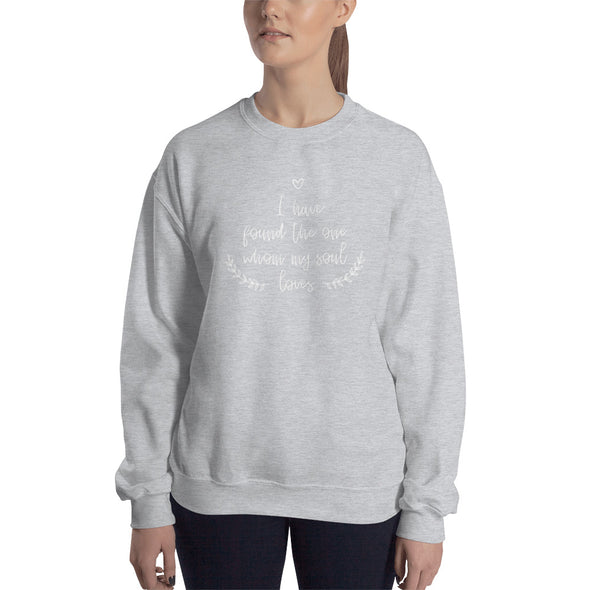 Christian Men/Women Sweatshirt- Found the One wht