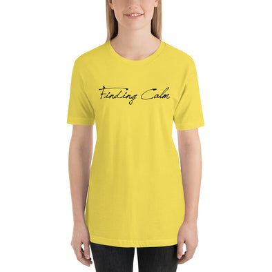 Christian Women Short-Sleeve Unisex T-Shirt- Finding Calm blk