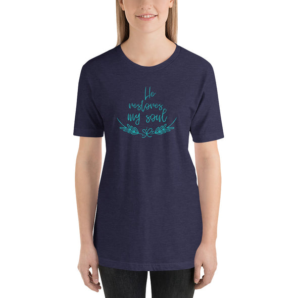 Christian Women Short-Sleeve Unisex T-Shirt-restores blue