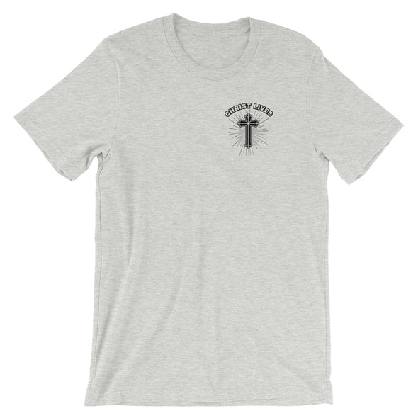 Christian Men/Women unisex t-shirt - Christ Lives blk pocket