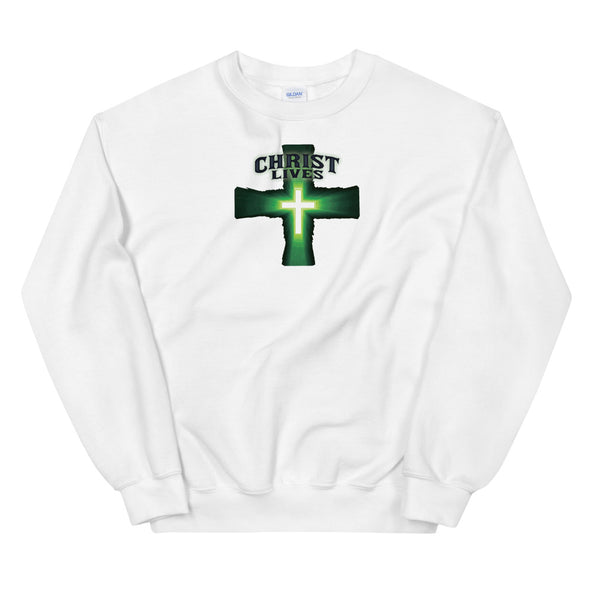 Christian Men/Women Unisex Sweatshirt Christ Lives grnb