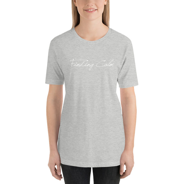 Christian Women Short-Sleeve Unisex T-Shirt-Finding calm wht