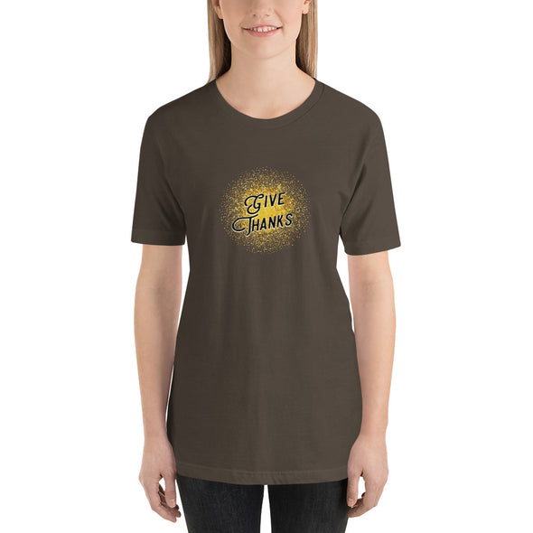 Christian Women Short-Sleeve Unisex T-Shirt-Give Thanks