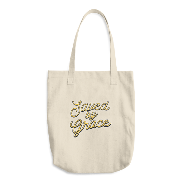 Christian Tote Bag Saved by Grace